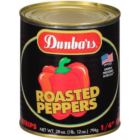 DUNBAR Roasted Red Bell Pepper - 1/4 Strips, PK336 01055411120001